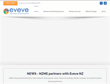 Tablet Screenshot of eveve.co.nz